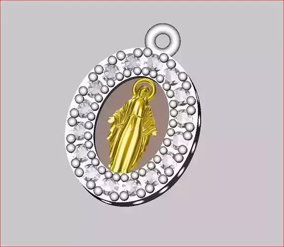 Jesus - Pendant 3D print model 3D print model