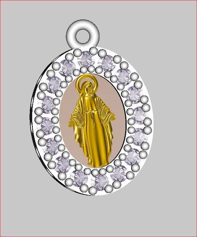 Jesus - Pendant 3D print model 3D print model_1