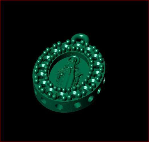 Jesus - Pendant 3D print model 3D print model_5