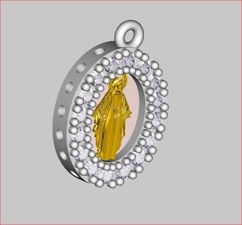 Jesus - Pendant 3D print model 3D print model_3