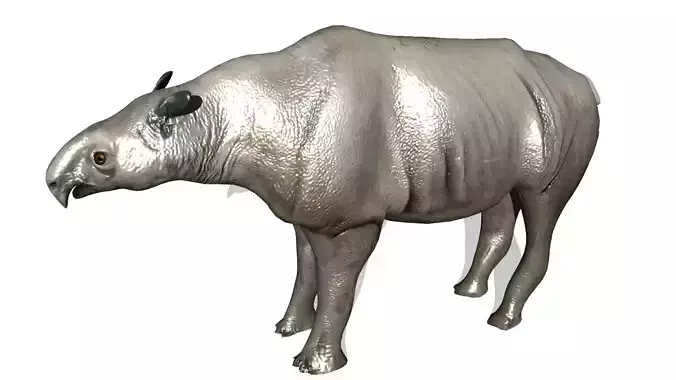 indricotherium metal animal 3D model