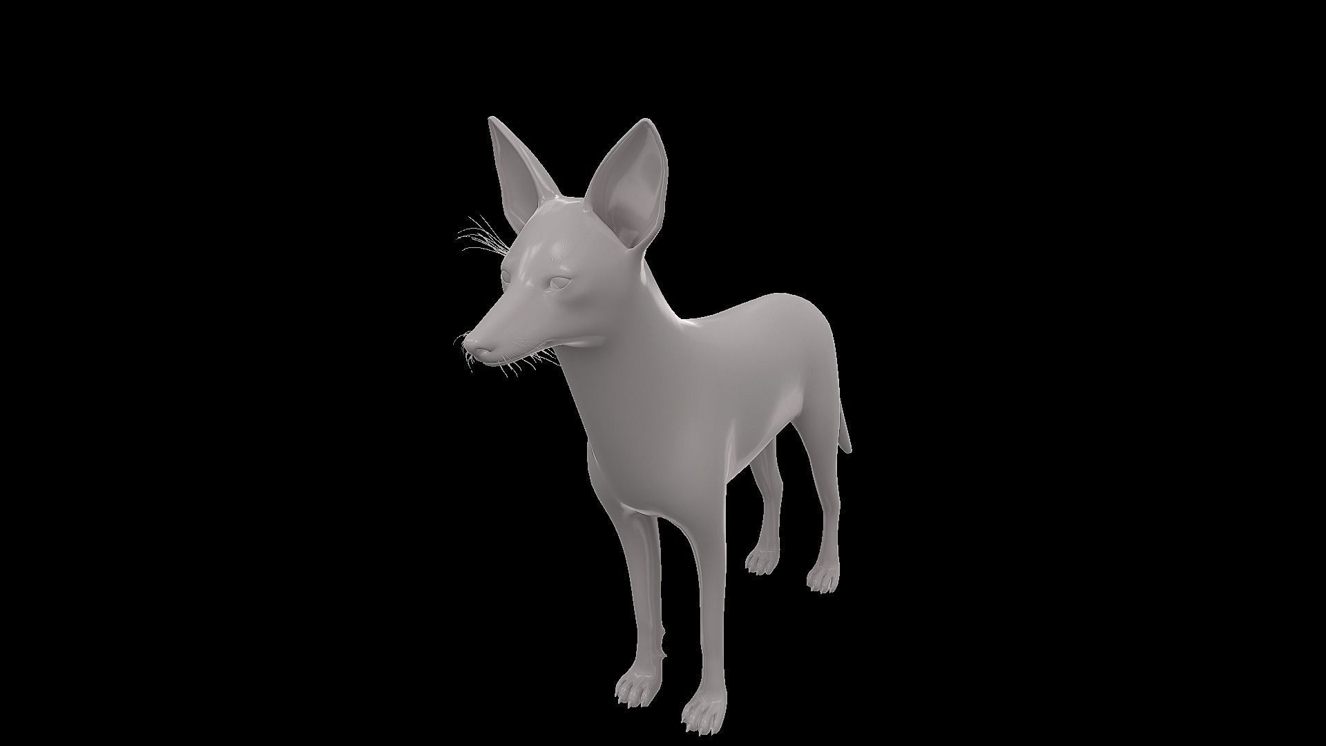 Realistic jackal animal 3d model  3D model_10