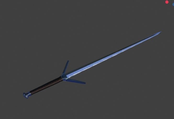 Silver Sword  3D model_2