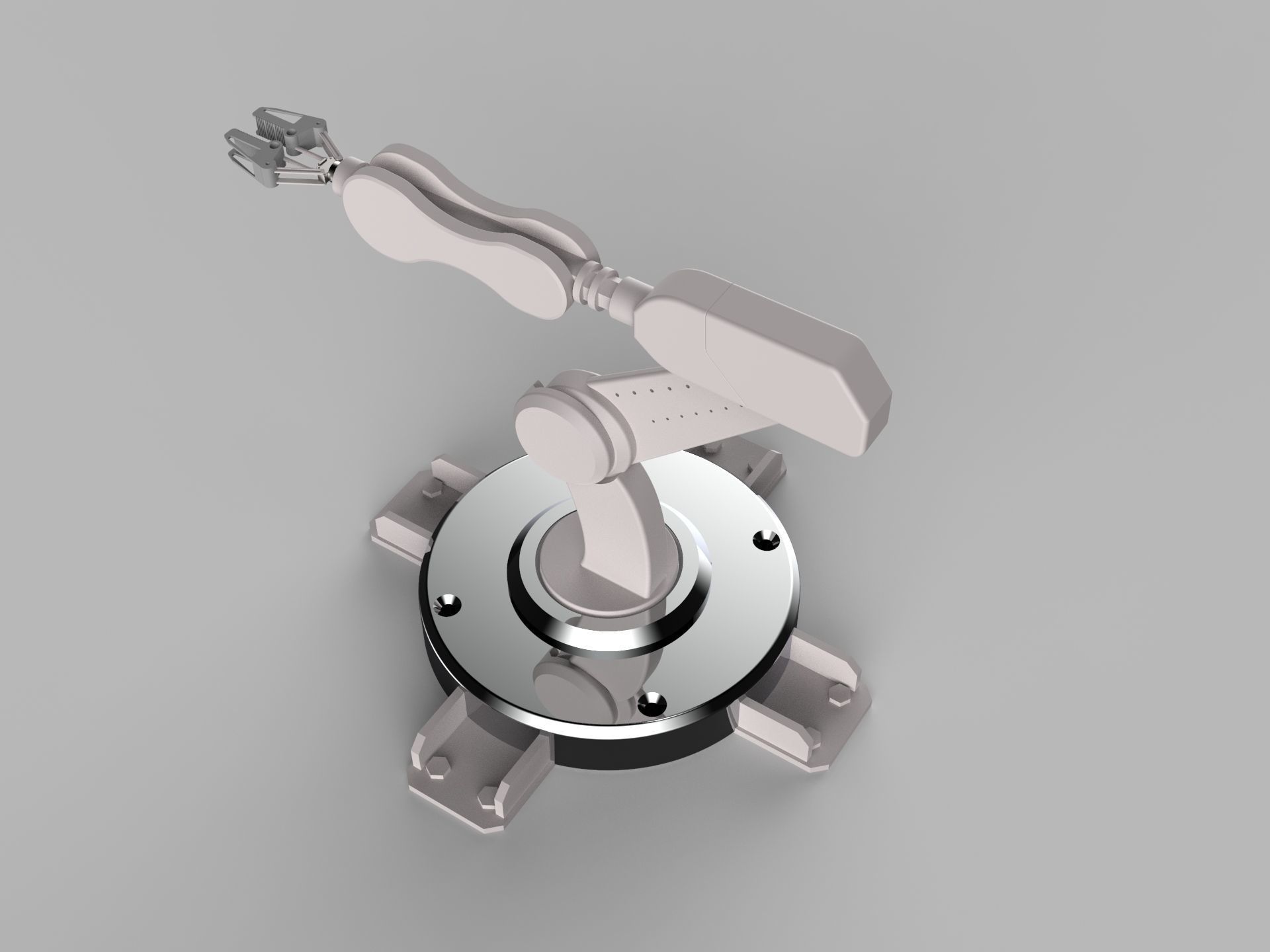 Robotic arm  scifi mech  3D model_1