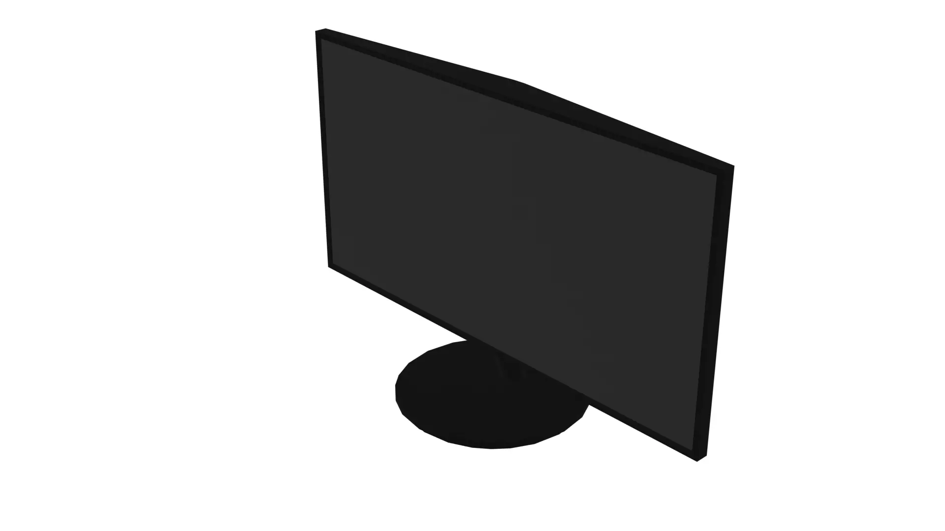 Computer Monitor Low Poly Model Low-poly 3D model_0