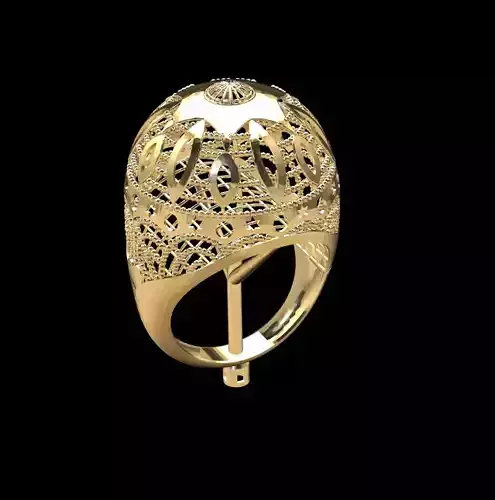 filigree ring jewellery printable jewelry scanned 3d
