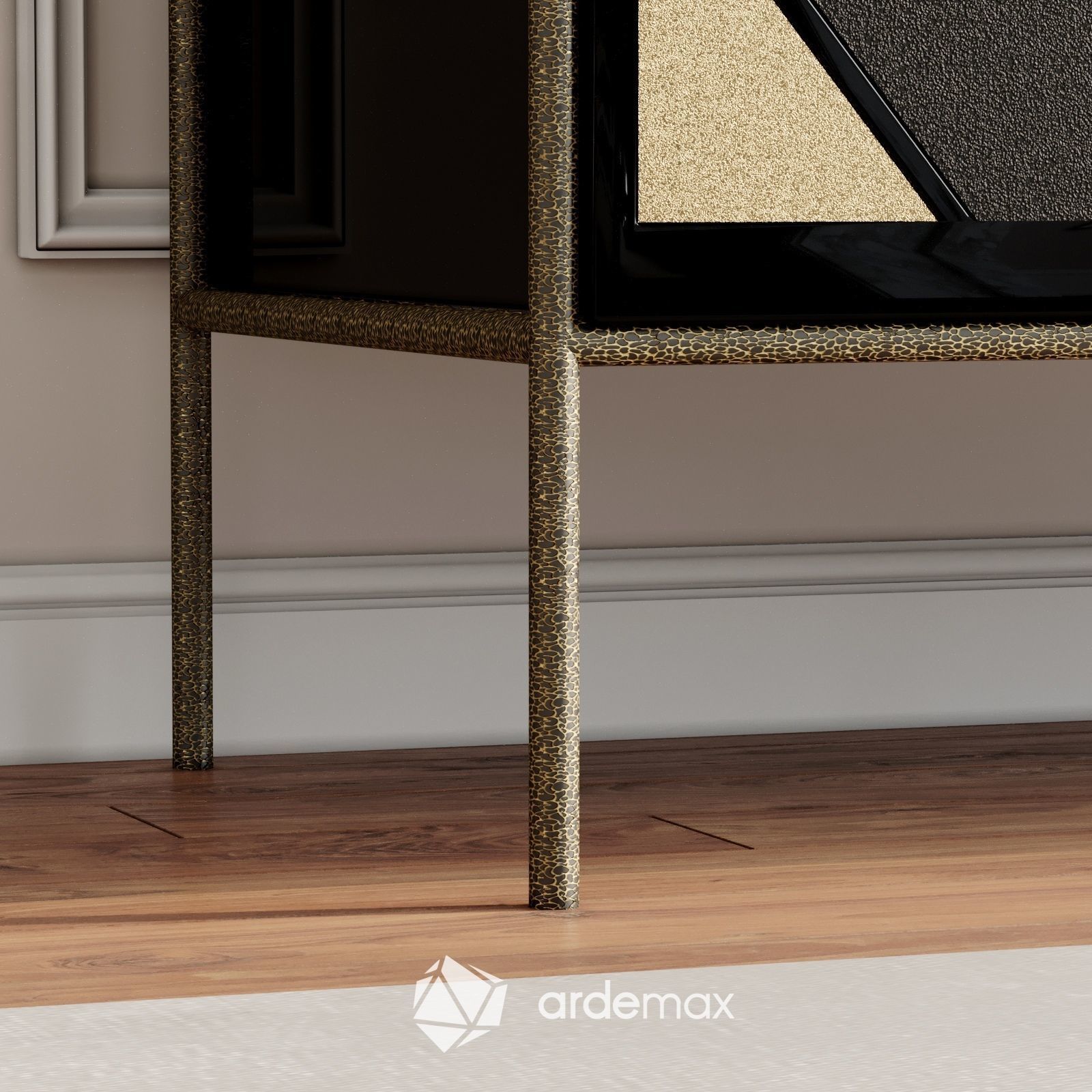 Cabinet with decor set by KOKET 3D model_5