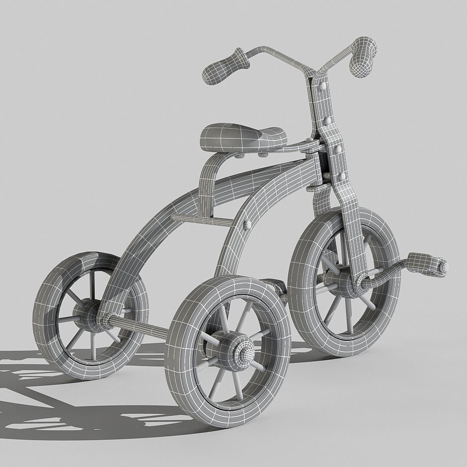 Tricycle 3D model_1