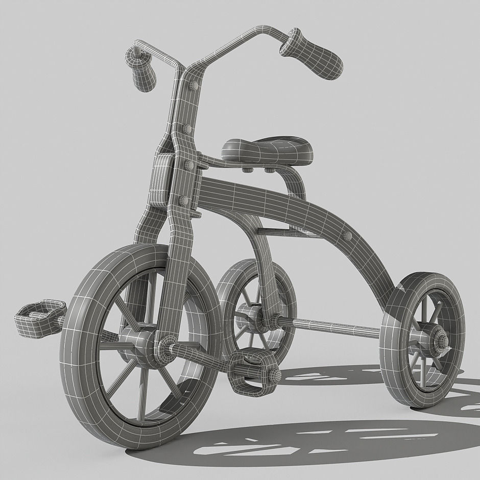 Tricycle 3D model_2