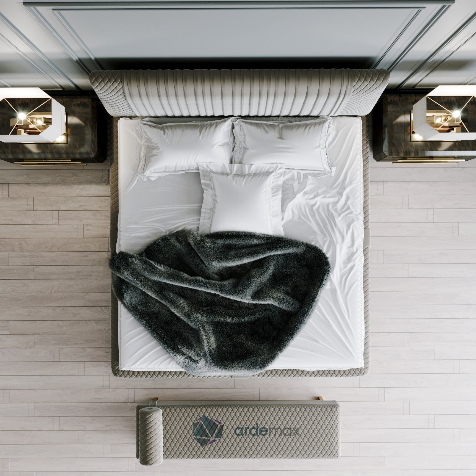 Bed by Giorgio Collection 3D model_5