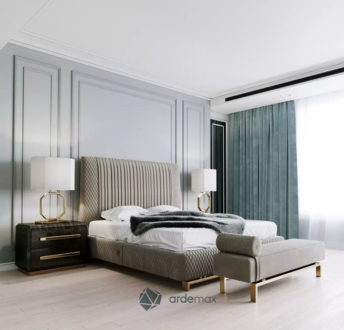 Bed by Giorgio Collection 3D model_0