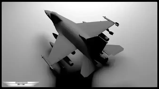 f 16 fighter 3D model
