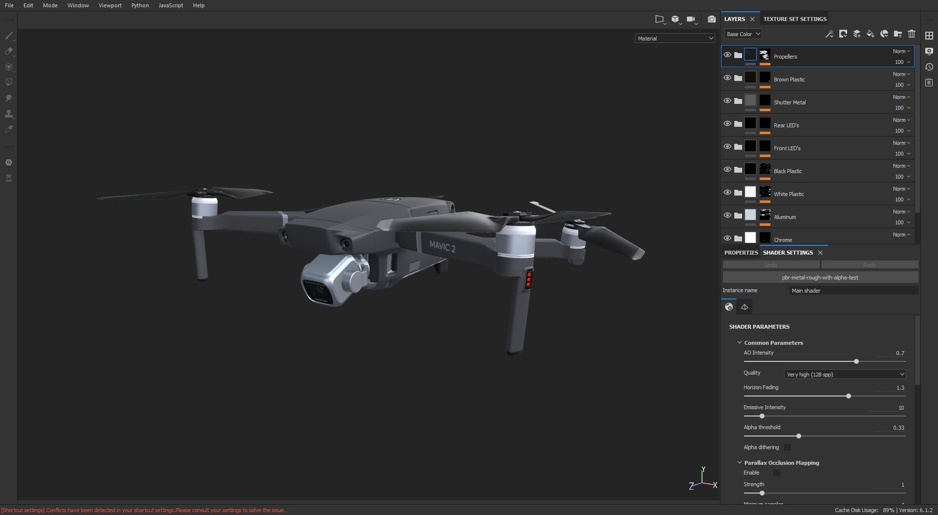 DJI Mavic 2 Pro Low-poly 3D model_39