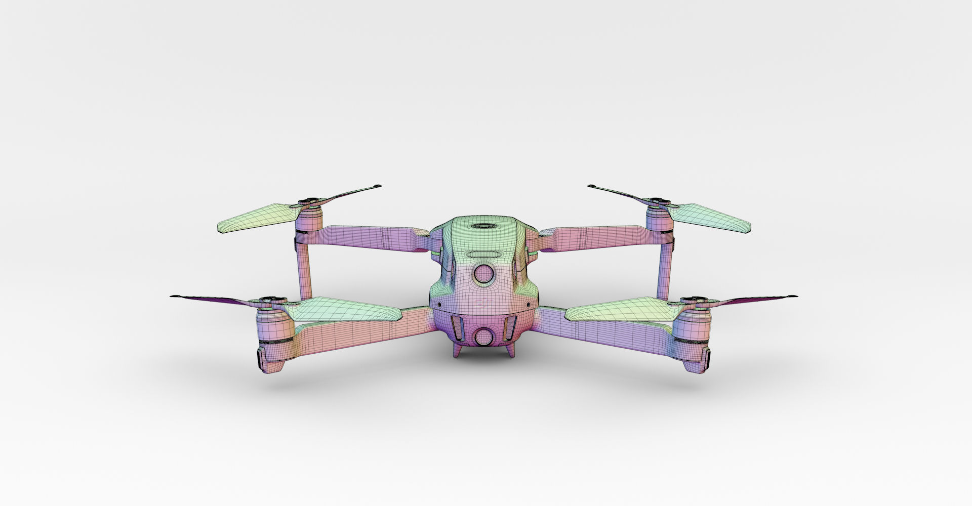 DJI Mavic 2 Pro Low-poly 3D model_33