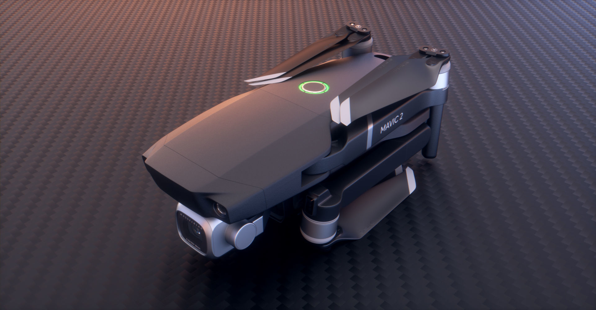 DJI Mavic 2 Pro Low-poly 3D model_28
