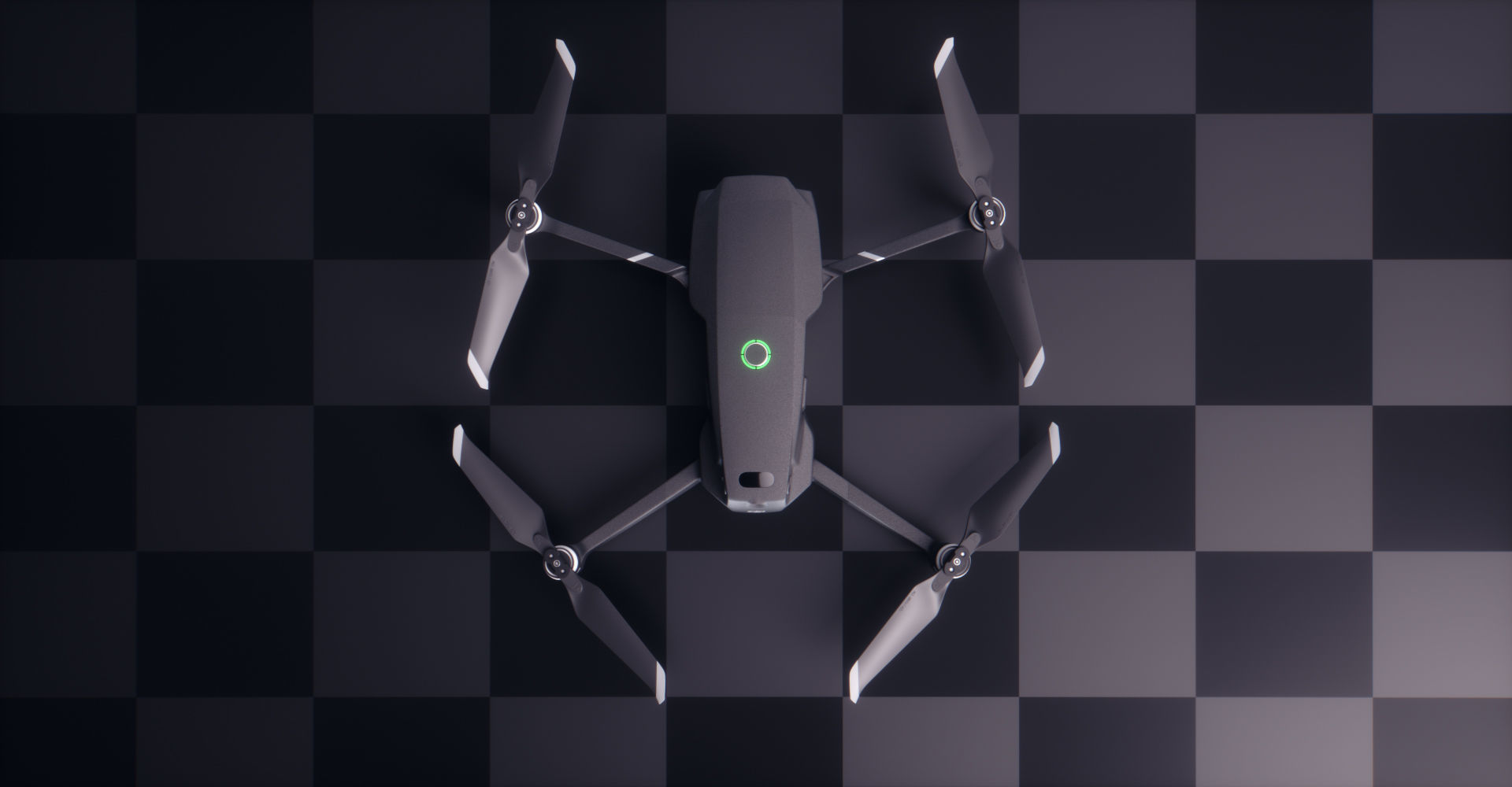 DJI Mavic 2 Pro Low-poly 3D model_5