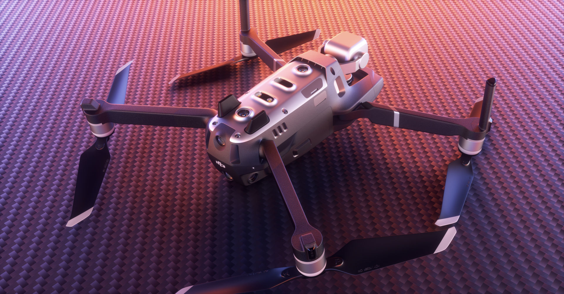 DJI Mavic 2 Pro Low-poly 3D model_25