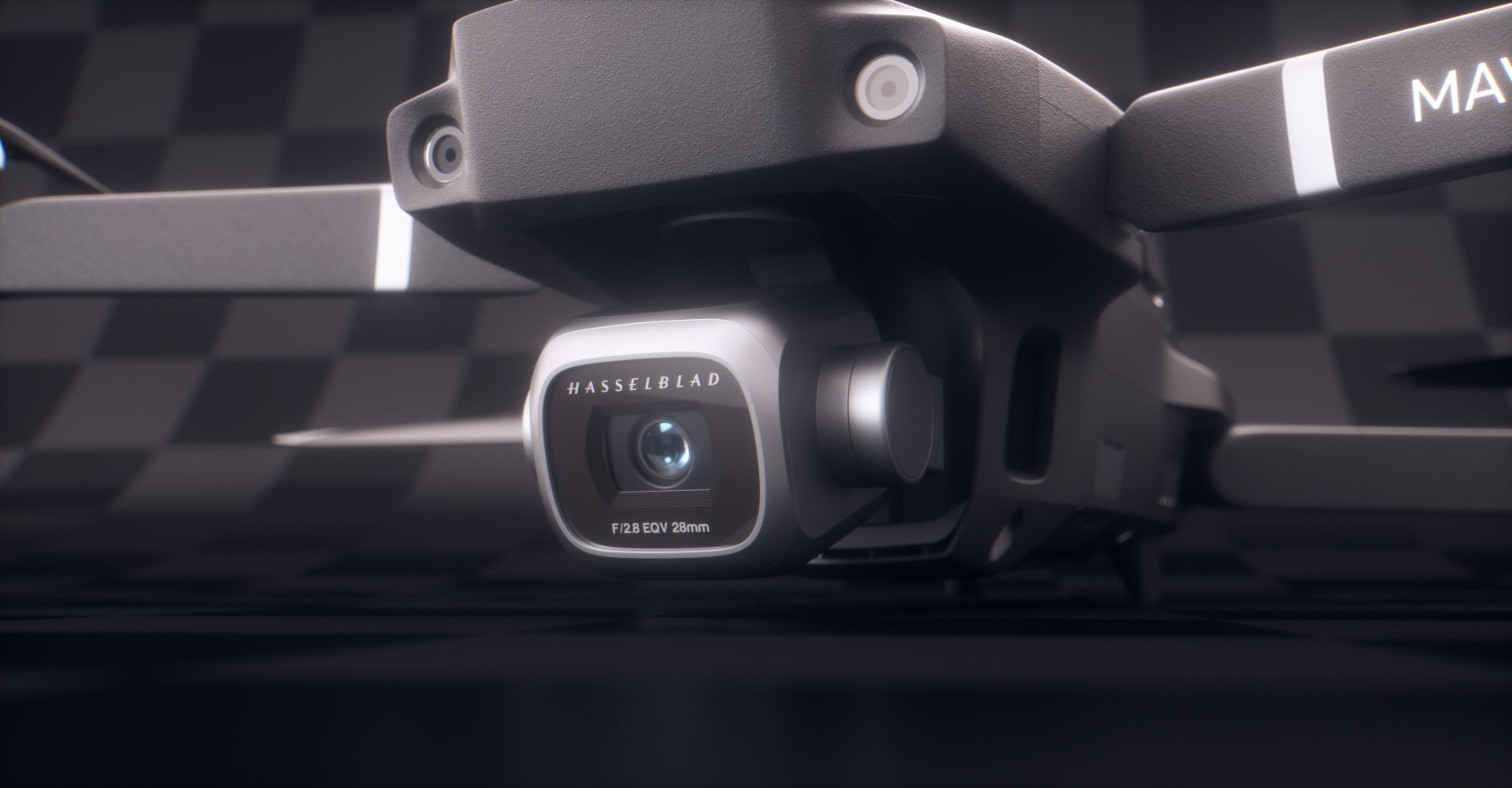 DJI Mavic 2 Pro Low-poly 3D model_8