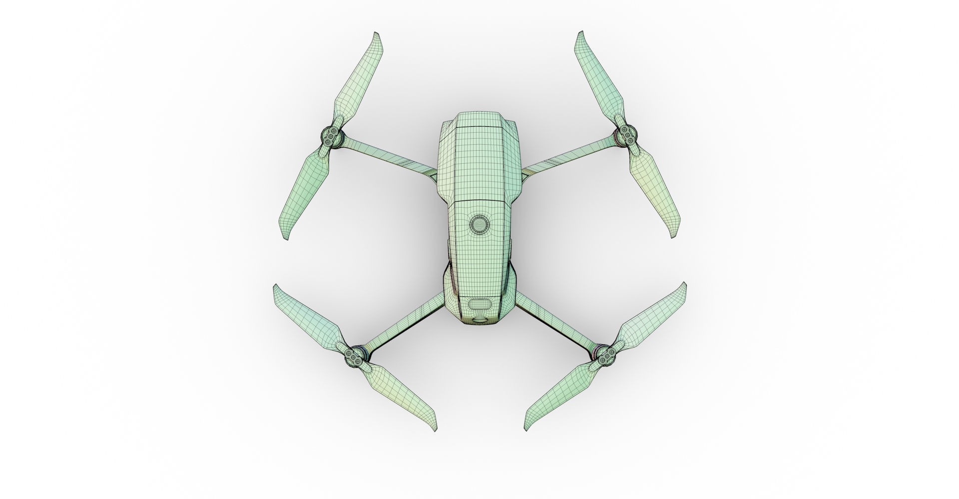 DJI Mavic 2 Pro Low-poly 3D model_34
