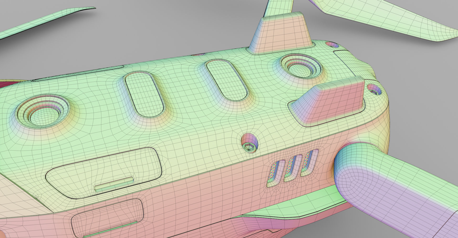 DJI Mavic 2 Pro Low-poly 3D model_23