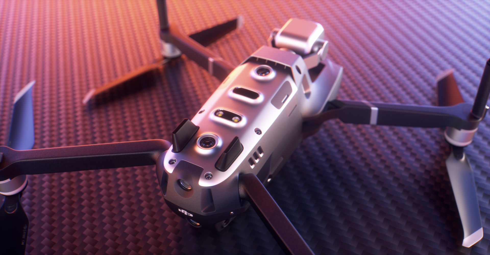 DJI Mavic 2 Pro Low-poly 3D model_19