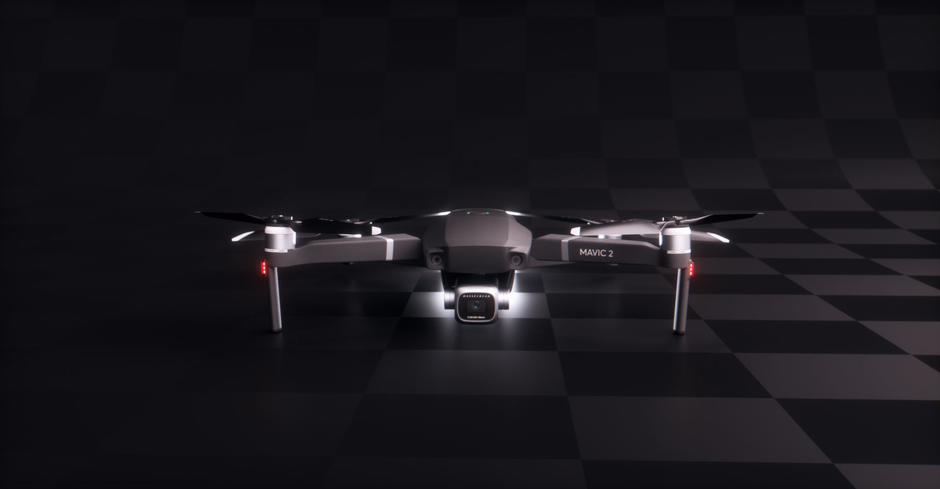 DJI Mavic 2 Pro Low-poly 3D model_3
