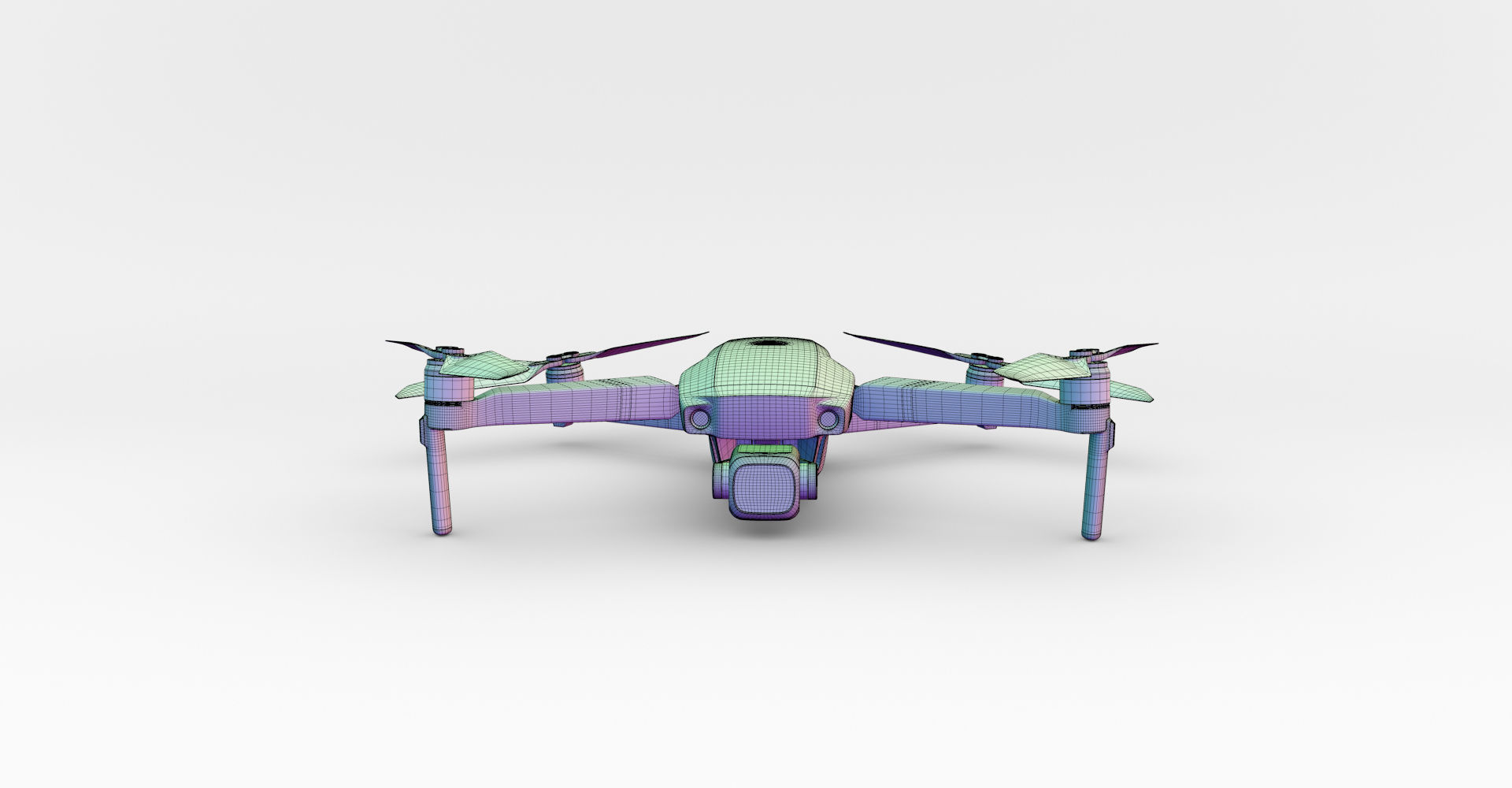 DJI Mavic 2 Pro Low-poly 3D model_31