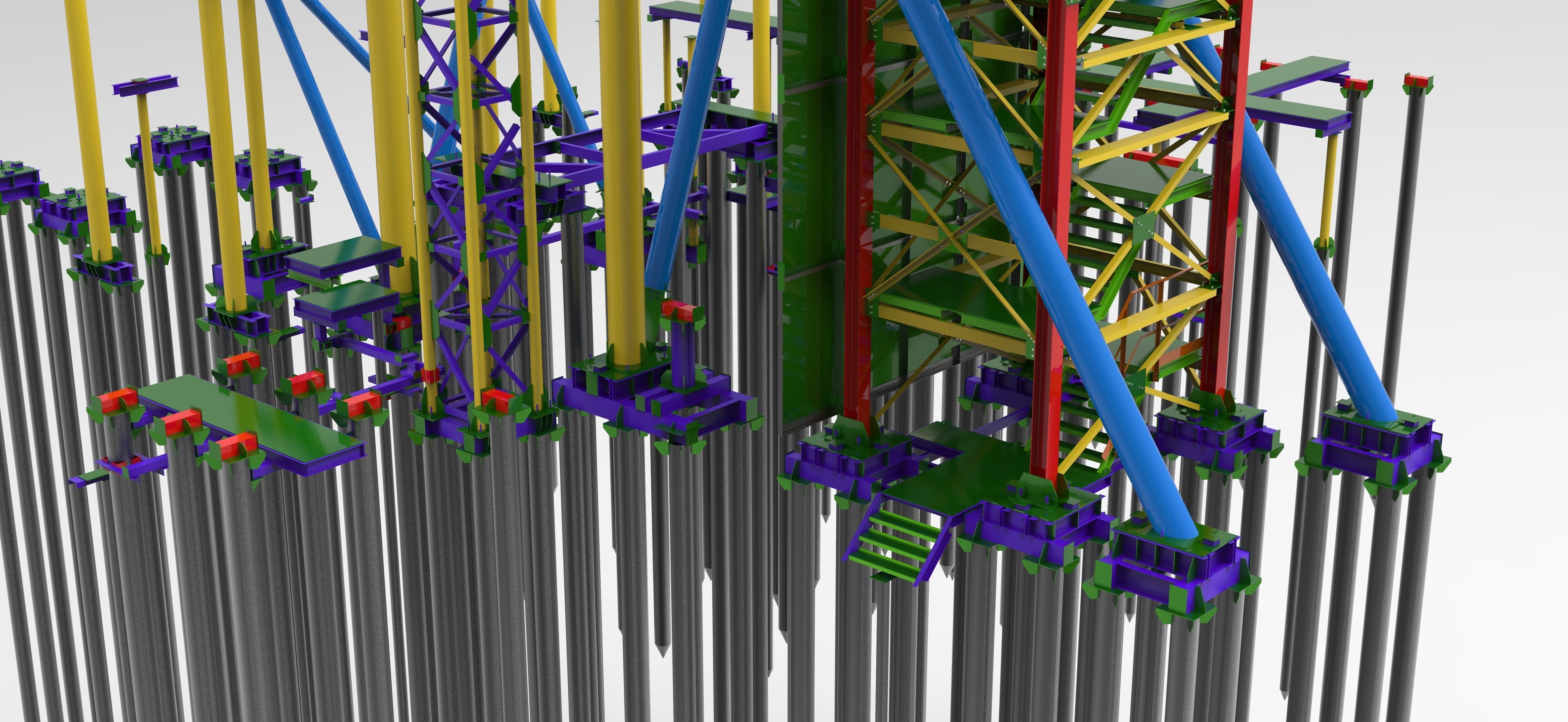 Separation platform 3D model_5