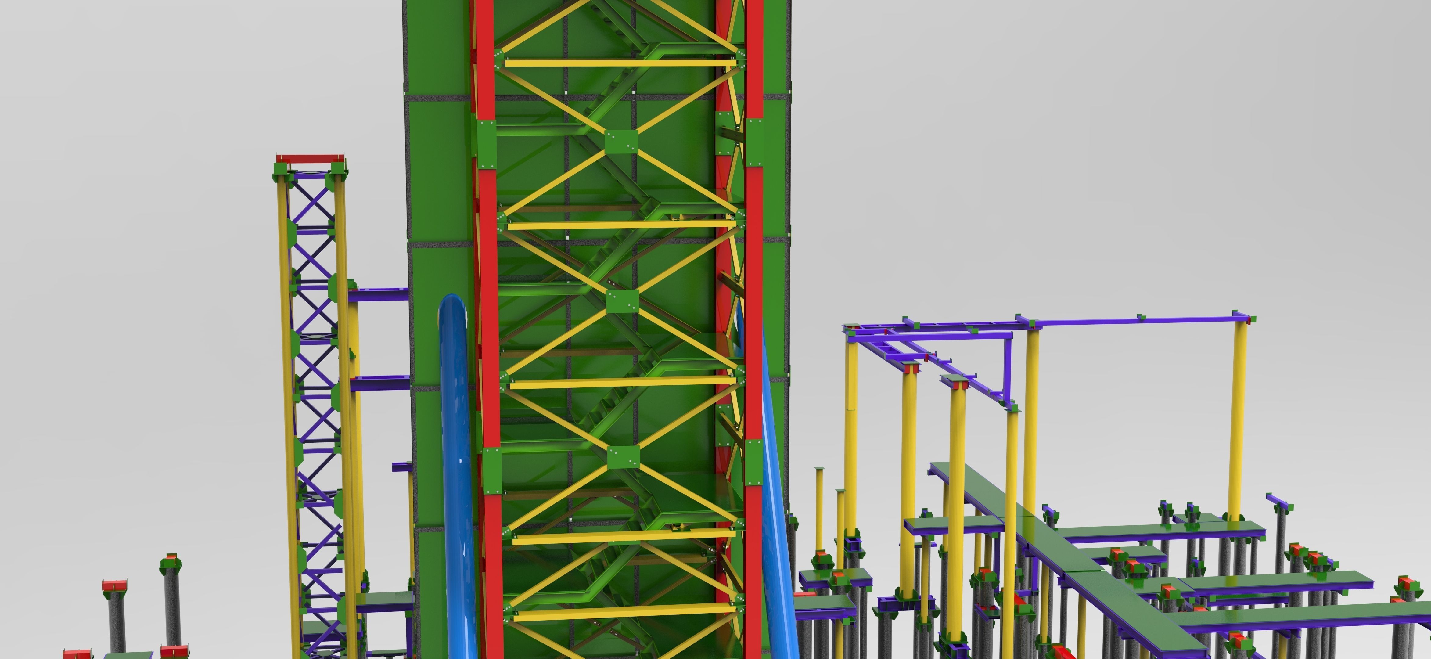 Separation platform 3D model_4
