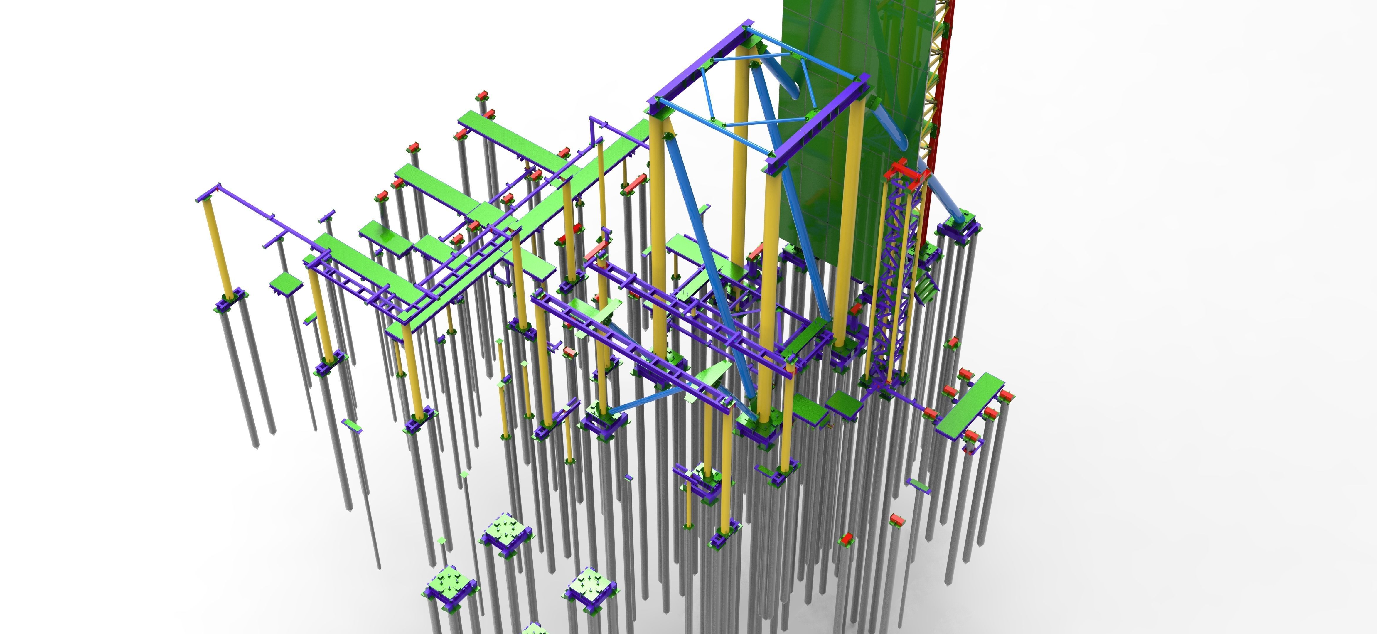 Separation platform 3D model_3