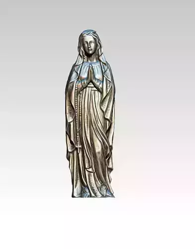 Virgin Mary Statue  3D print model
