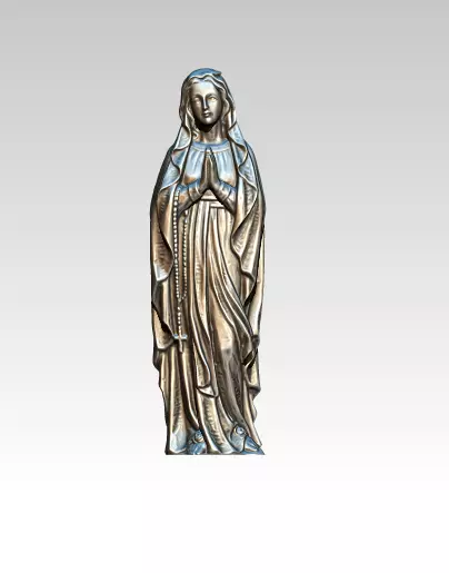 Virgin Mary Statue  3D print model_0