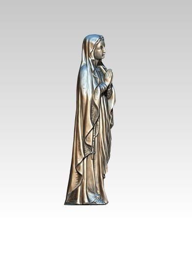 Virgin Mary Statue  3D print model_2