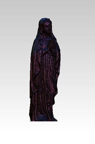 Virgin Mary Statue  3D print model_3