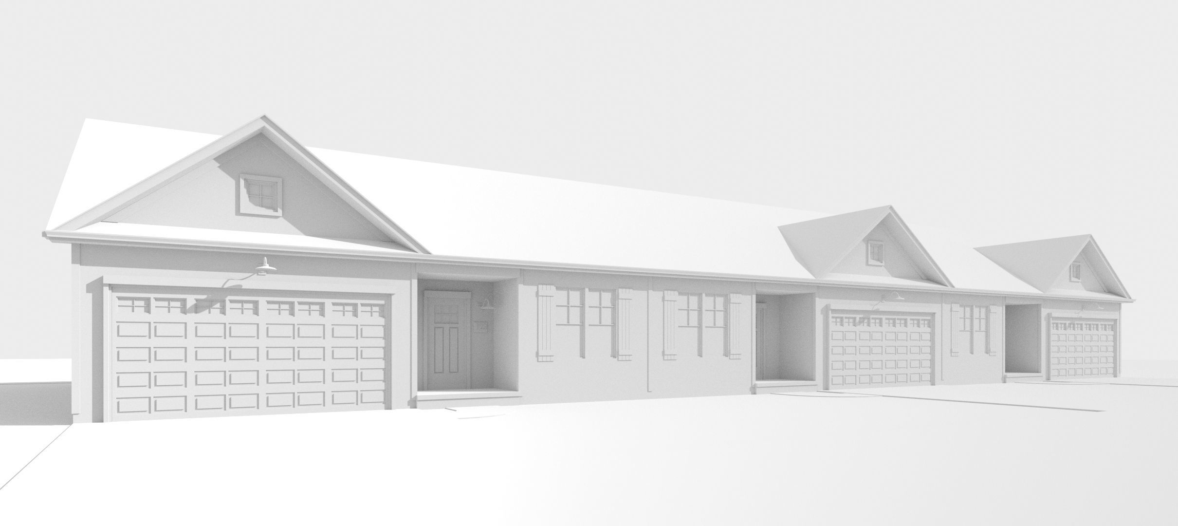 Cape Cod House 4 3D model_8