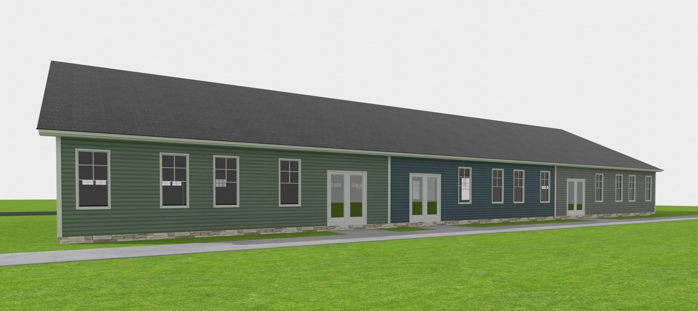 Cape Cod House 4 3D model_2