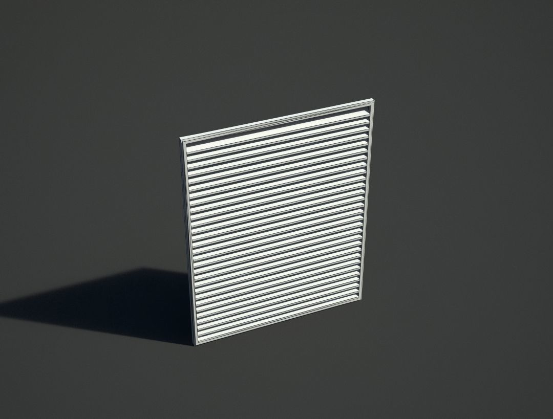 Blinds or shutters Low-poly 3D model_7