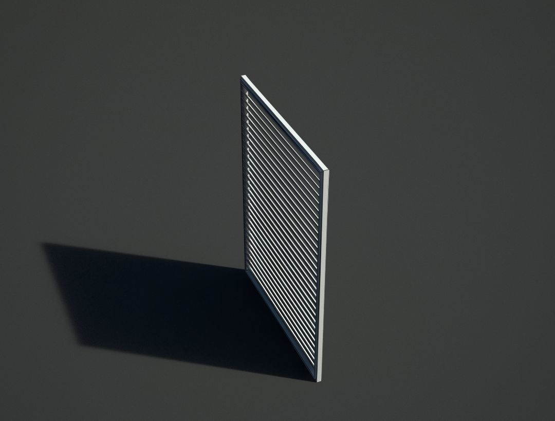 Blinds or shutters Low-poly 3D model_8