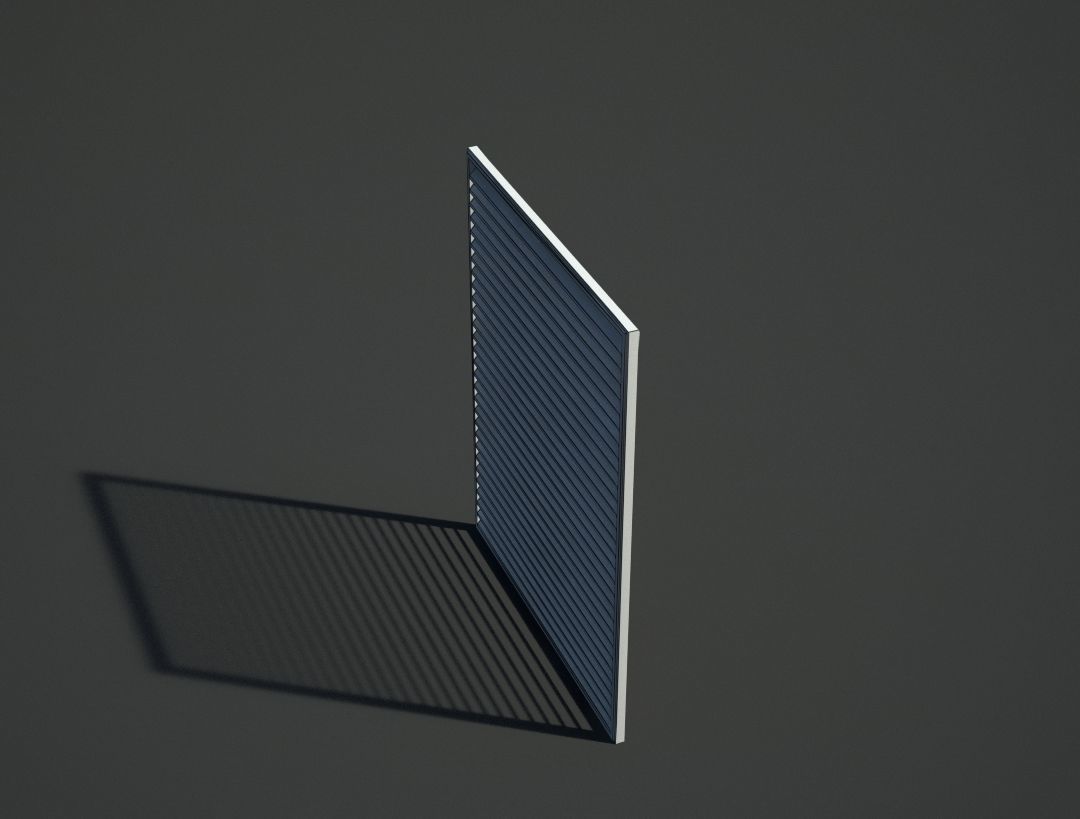 Blinds or shutters Low-poly 3D model_6
