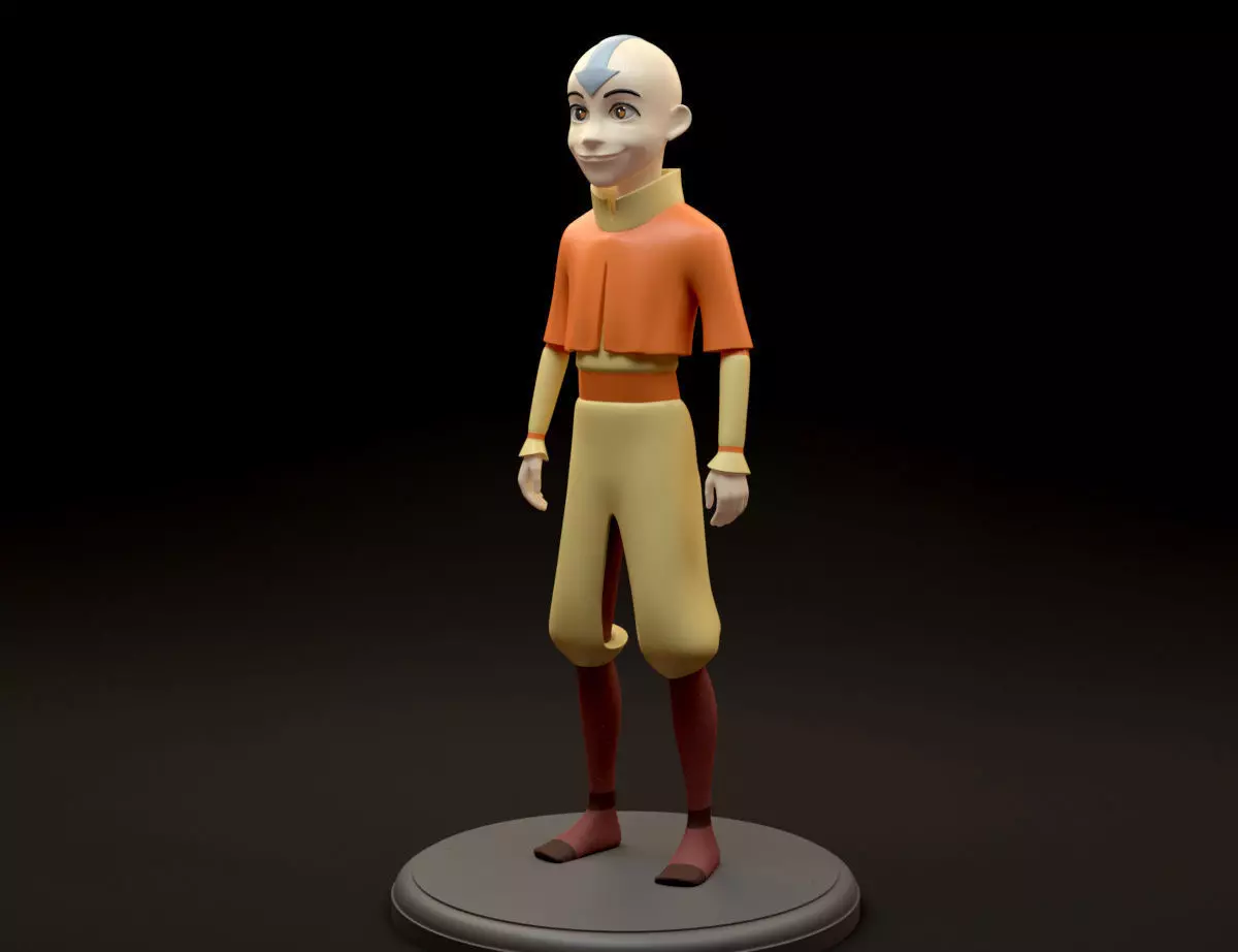 Aang from Avatar The Last Airbender 3D print model_0