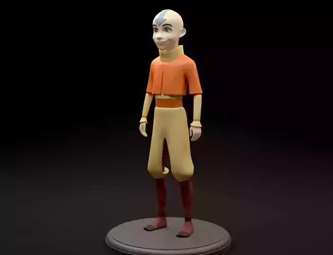 Aang from Avatar The Last Airbender 3D print model