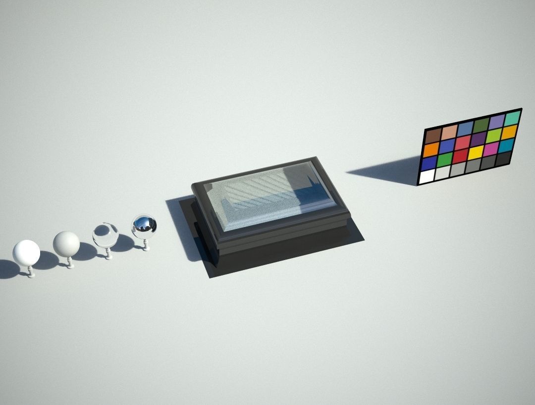 Skylight or Roof Access Low-poly 3D model_3