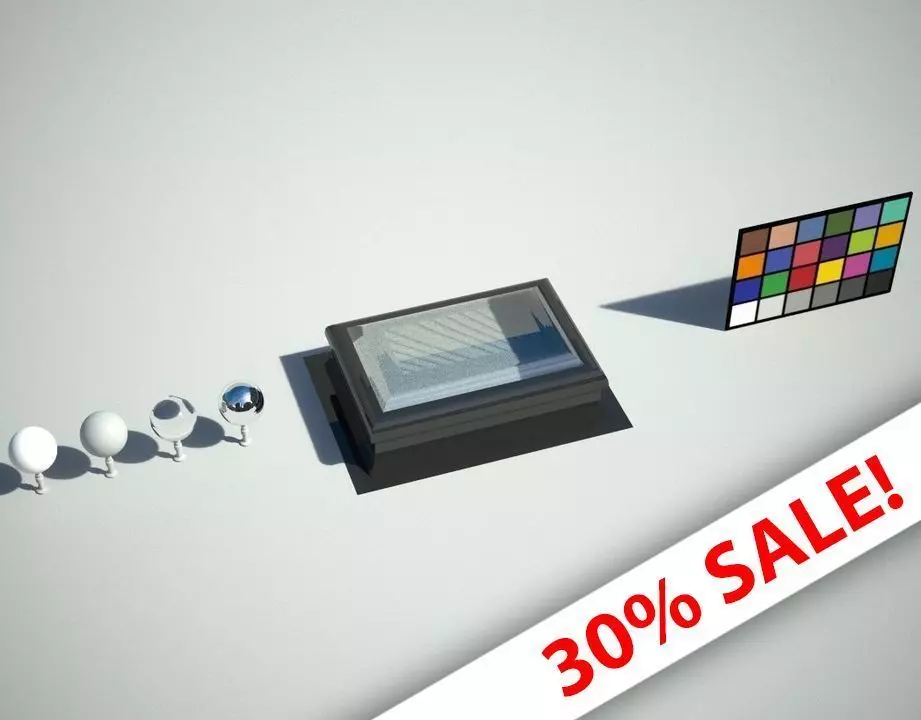 Skylight or Roof Access Low-poly 3D model_0