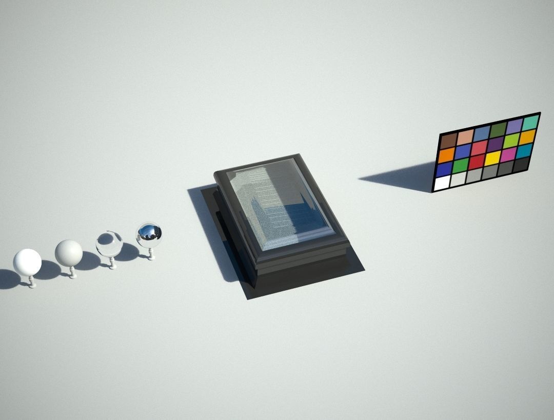 Skylight or Roof Access Low-poly 3D model_4