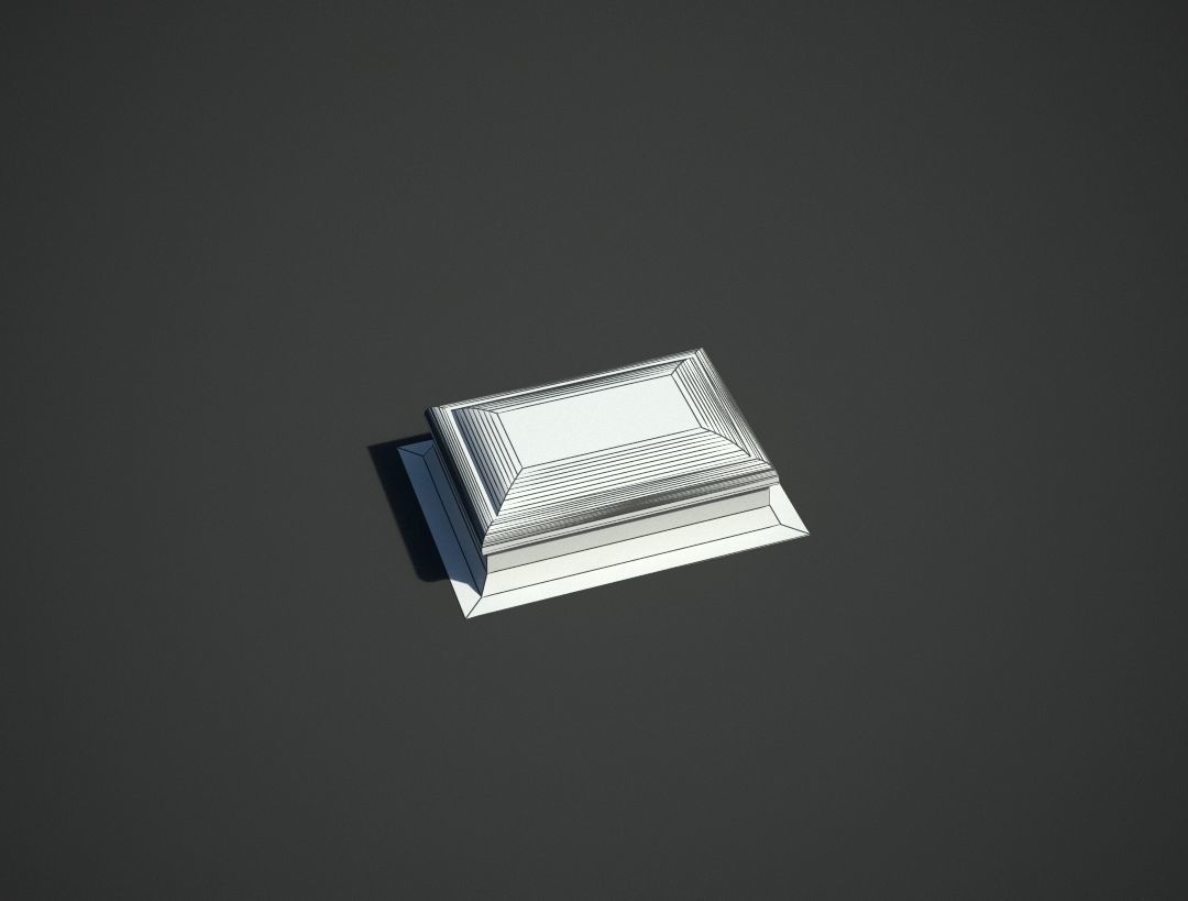 Skylight or Roof Access Low-poly 3D model_7