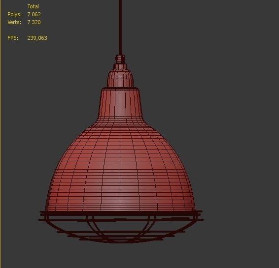 Hanging lamp Romatti Network Rail 3D model_4