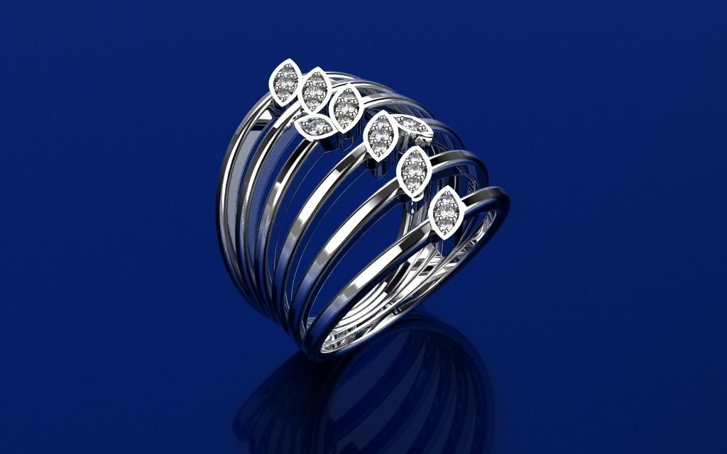 Set Delicate Jewelry 3D - 9 Models 3D Model Collection_5