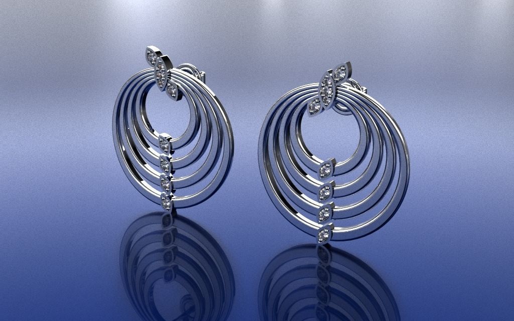 Set Delicate Jewelry 3D - 9 Models 3D Model Collection_6