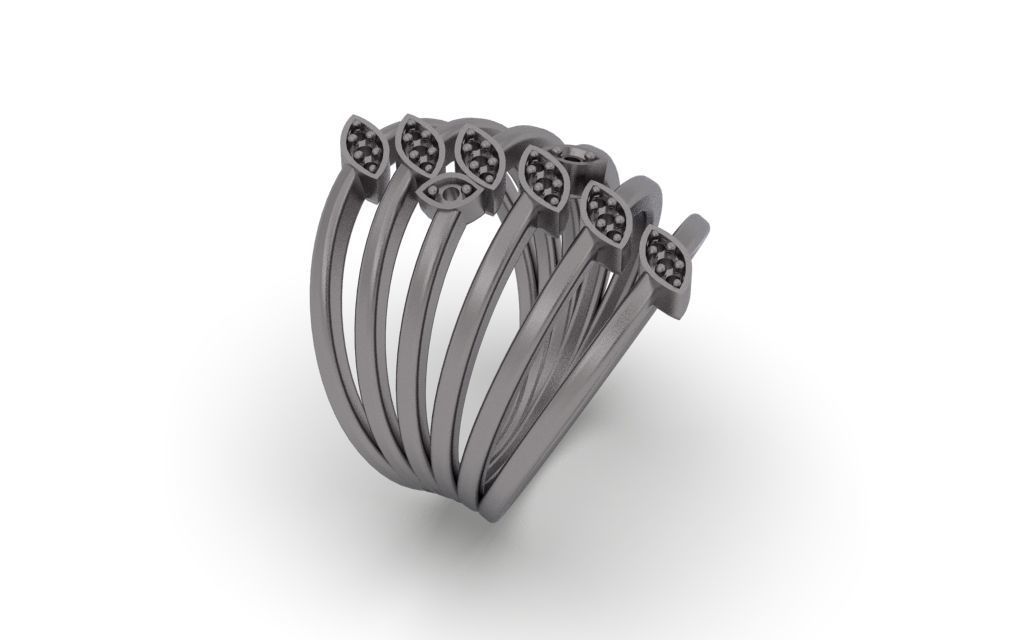 Set Delicate Jewelry 3D - 9 Models 3D Model Collection_57