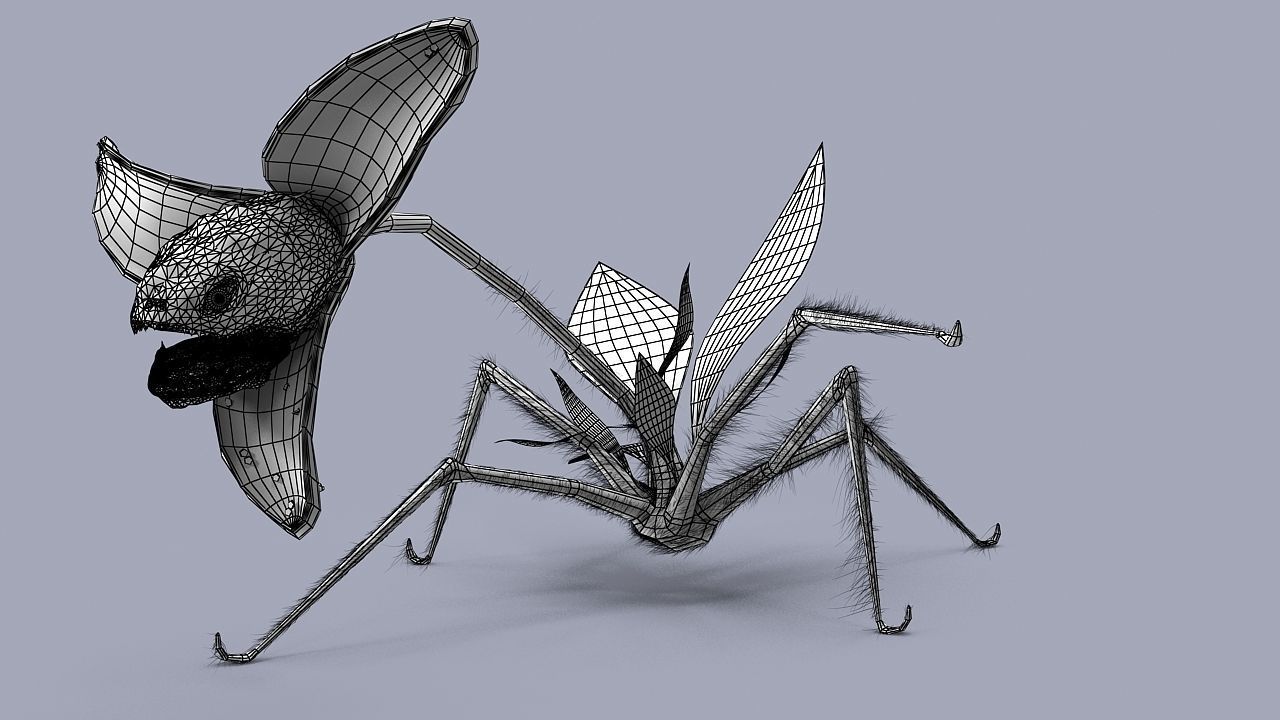 Strange flower  3D model_11